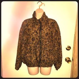 VTG animal print windbreaker